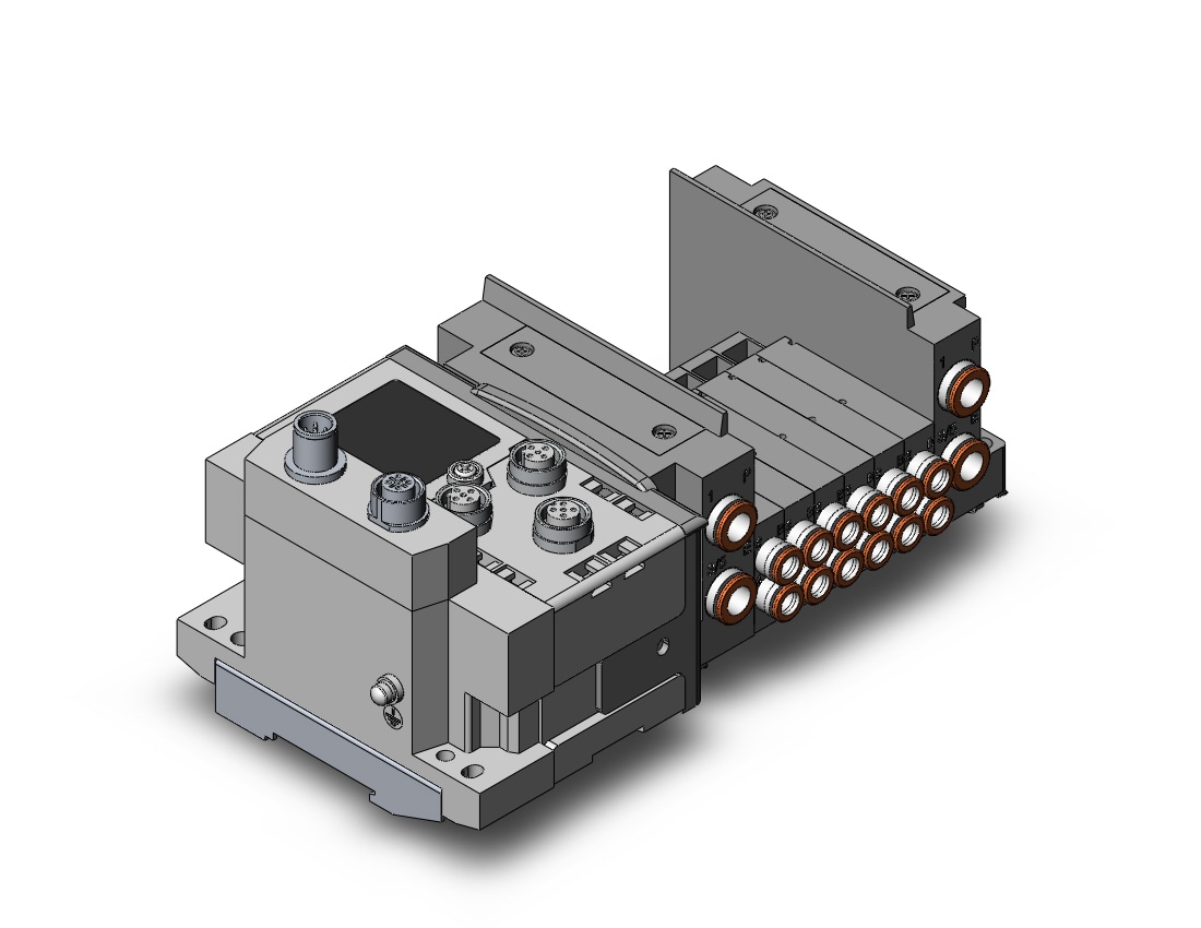 SMC SS5Y3-10S6EA4-06B-N7D0 ss5y3 6 sta manifold base, 4/5 PORT SOLENOID VALVE