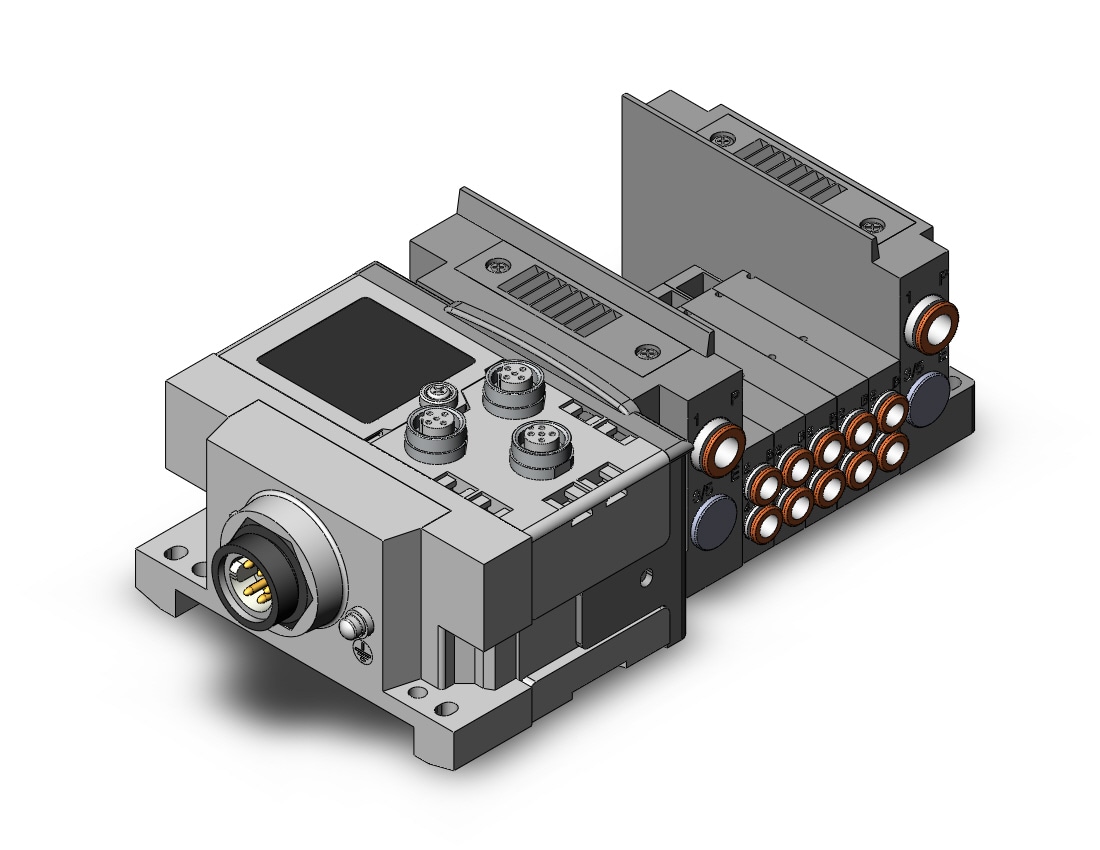 SMC SS5Y3-10S6EA5-05F-C6 ss5y3 5 sta manifold base, 4/5 PORT SOLENOID VALVE