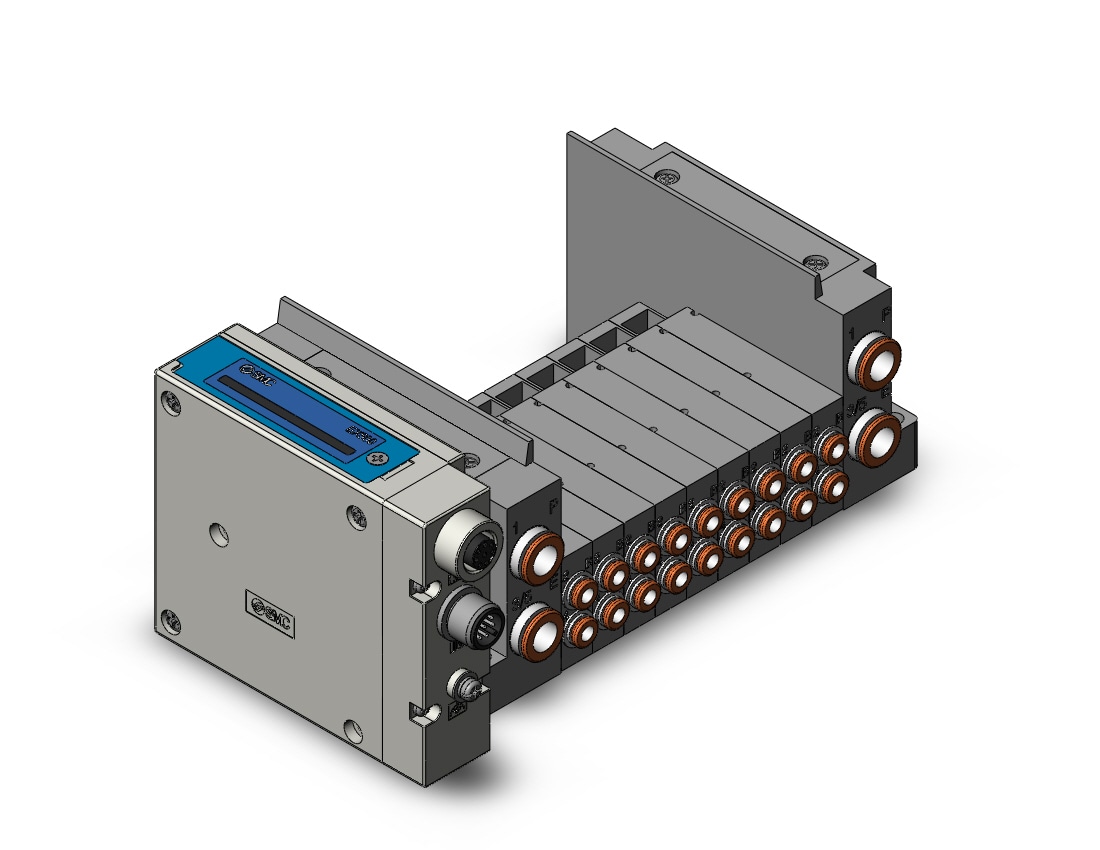 SMC SS5Y3-10SA3N-09B-C4 ss5y3 9 sta manifold base, 4/5 PORT SOLENOID VALVE