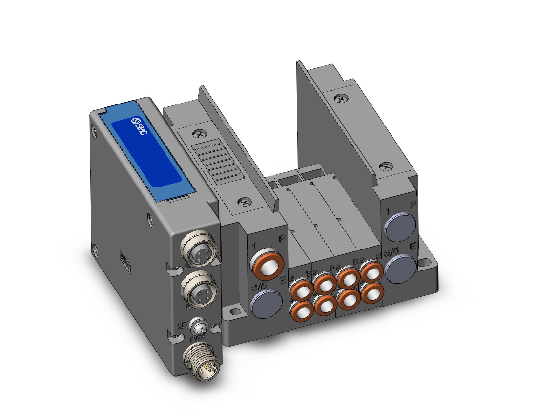 SMC SS5Y3-10SEAN-04DS-C6 ss5y3 4 sta manifold base, 4/5 PORT SOLENOID VALVE