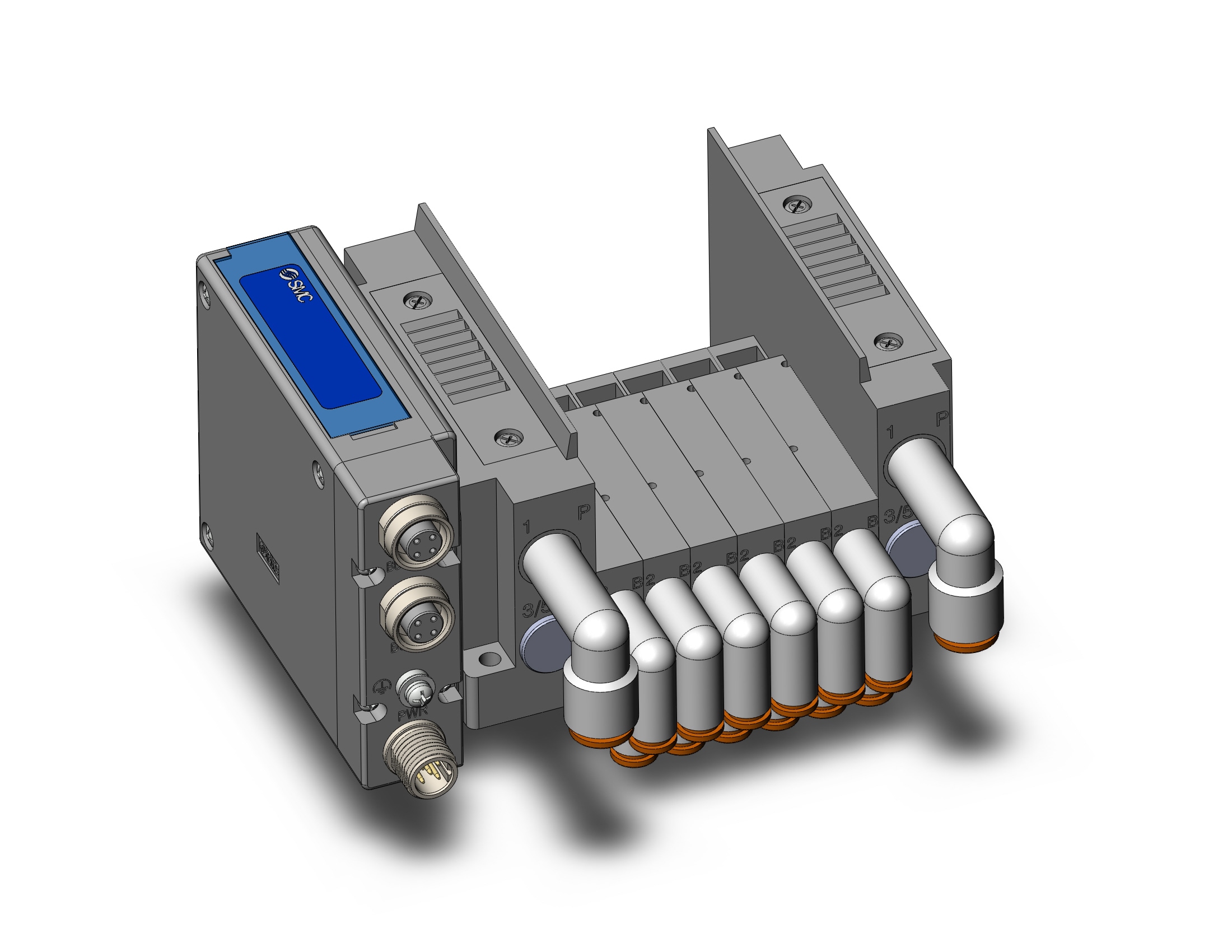 SMC SS5Y3-10SEAN-06BS-BN7 manifold, NEW SY3000 MFLD