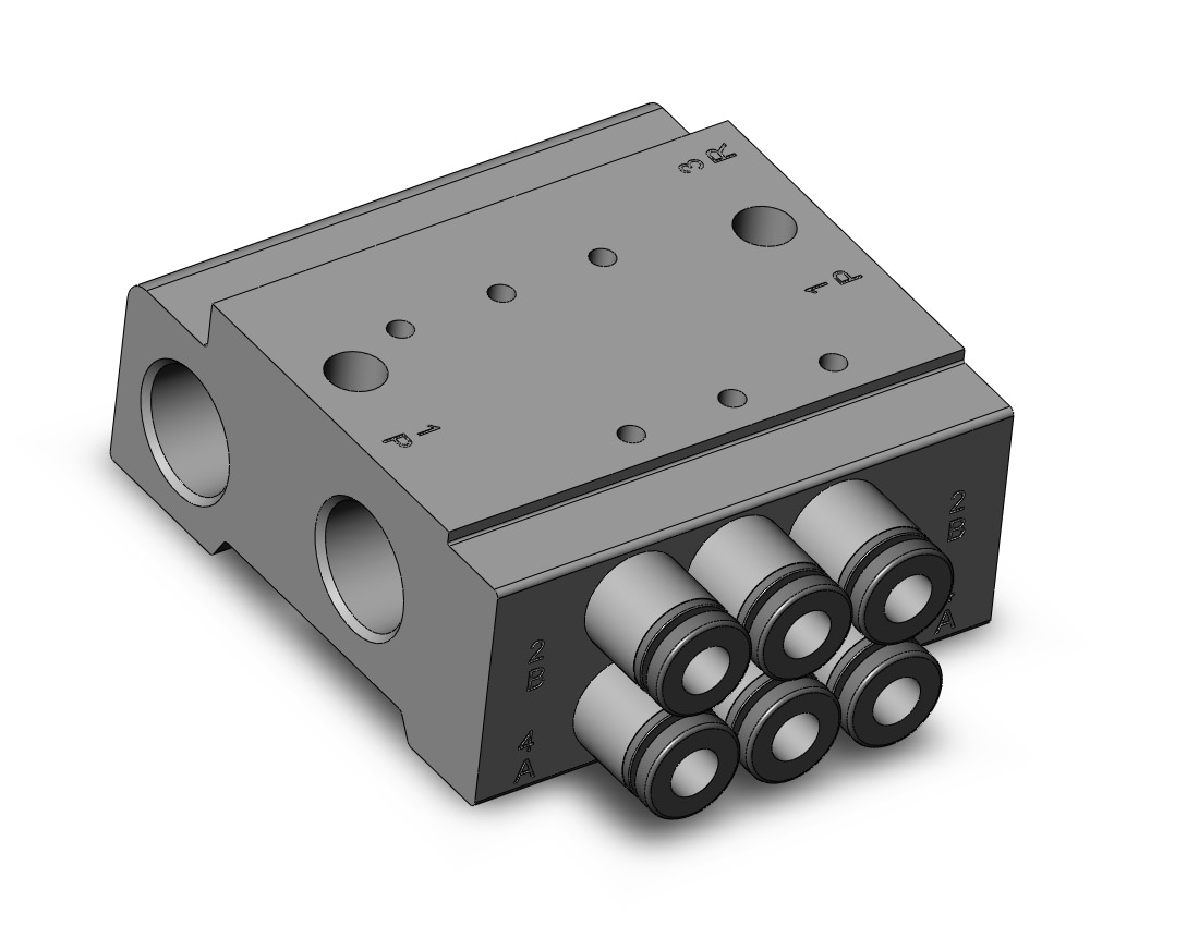 SMC SS0755-03C4C manifold 2-sta, S070 SOLENOID VALVE,3-PORT***