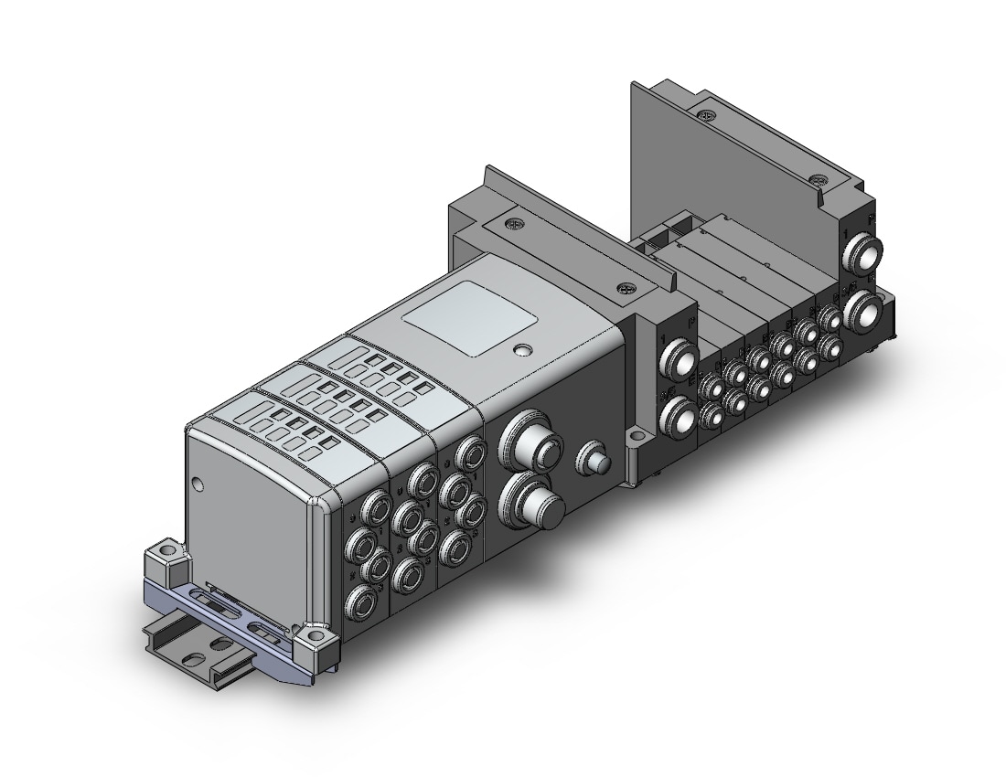 SMC SS5Y3-10SZE3F-06D-C4D ss5y3 6 sta manifold base, 4/5 PORT SOLENOID VALVE