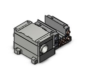 SMC SS5Y3-10T-03U-C4 ss5y3 3 sta manifold base, 4/5 PORT SOLENOID VALVE