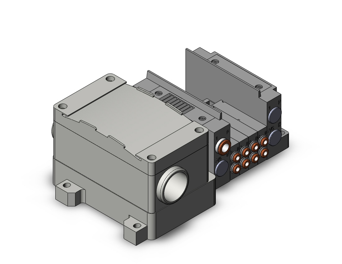 SMC SS5Y3-10T-04DS-C4 ss5y3 4 sta manifold base, 4/5 PORT SOLENOID VALVE