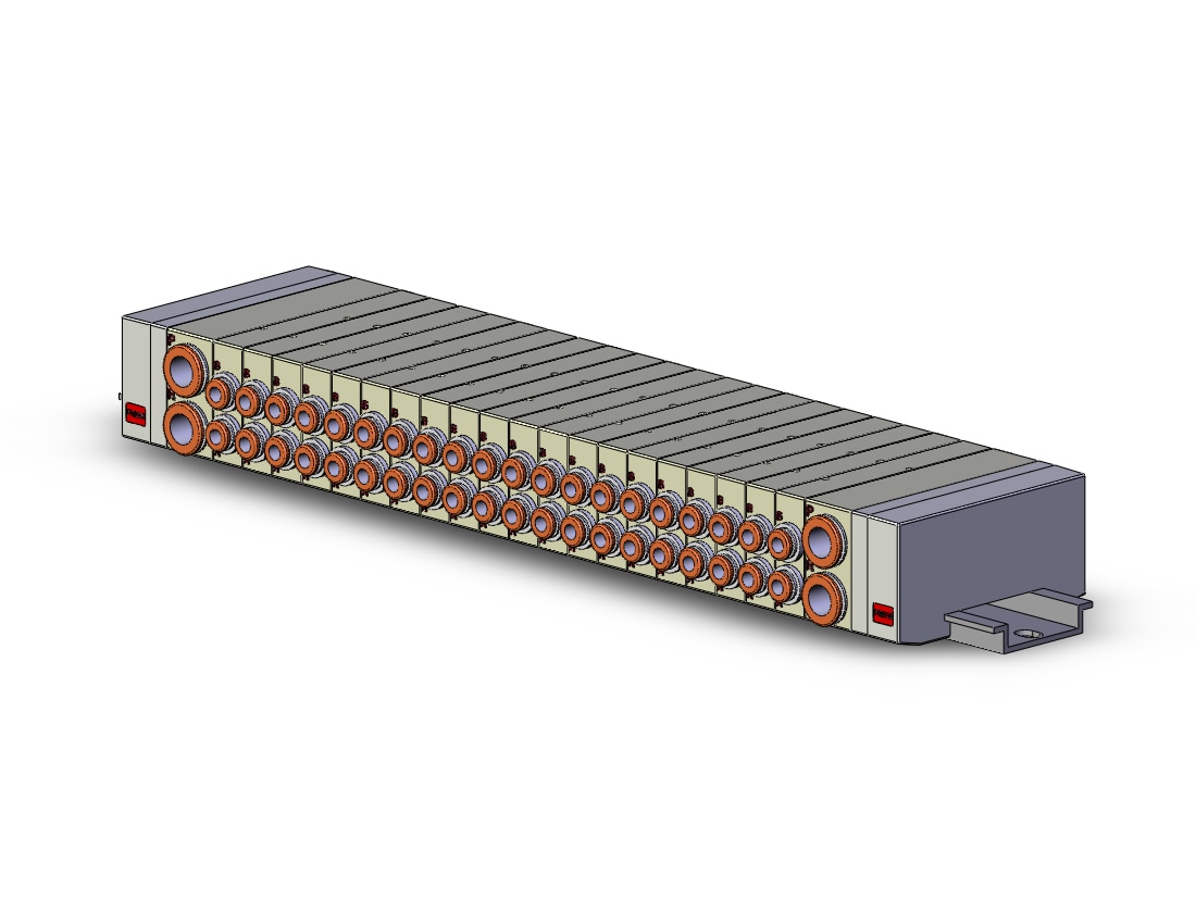 SMC SS5Y3-45-20B-C4 mfld, din rail mt, sy3000, SS5Y3 MANIFOLD SY3000