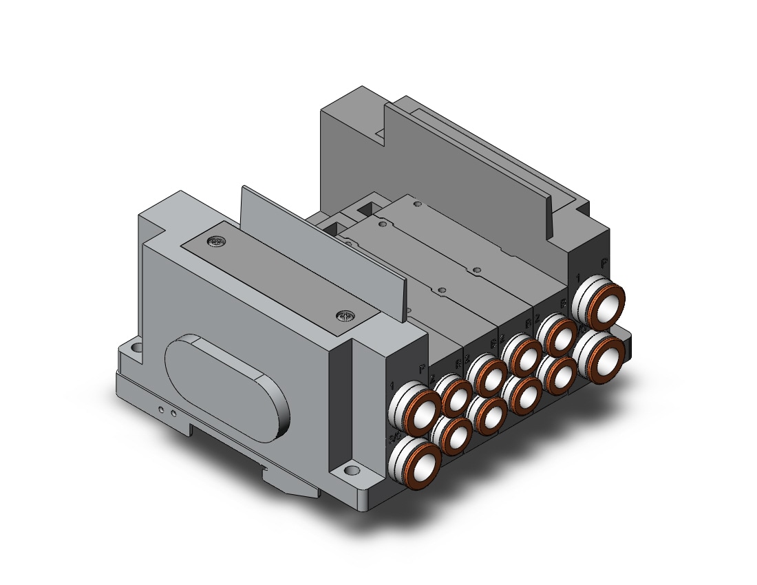 SMC SS5Y5-10S0-04B-C8D0 ss5y5 4 sta manifold base, 4/5 PORT SOLENOID VALVE