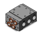 SMC SS5Y5-41-02-C8F-Q mfld, base mt, sy5000 series, SS5Y5 MANIFOLD SY5000***