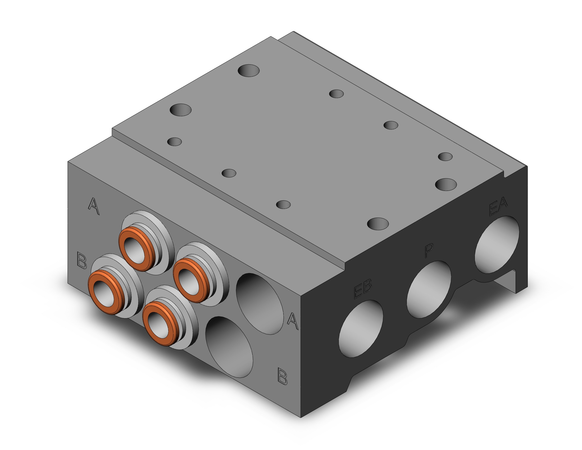 SMC SS5Y5-41-03-C6-Q mfld, base mt, sy5000 series, SS5Y5 MANIFOLD SY5000***