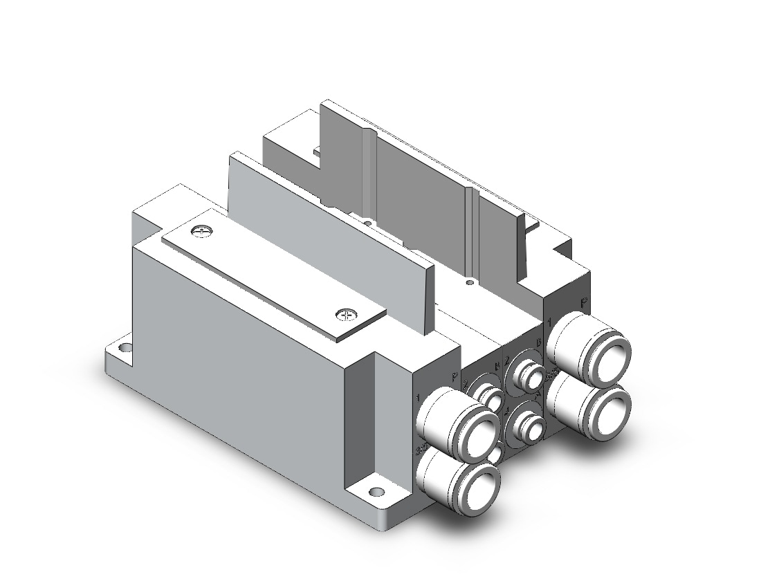 SMC SS5Y7-10S0-02B-N7 ss5y7 2 sta manifold base, 4/5 PORT SOLENOID VALVE