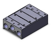 SMC SS5Y7-20-03-00T-Q mfld, body pt, sy7000 series, SS5Y7 MANIFOLD SY7000***