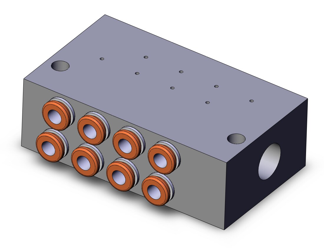 SMC SS5YJ3-46-04-C4 mfld, base mt, syj3000 series, SS5YJ3 MFLD SYJ3000