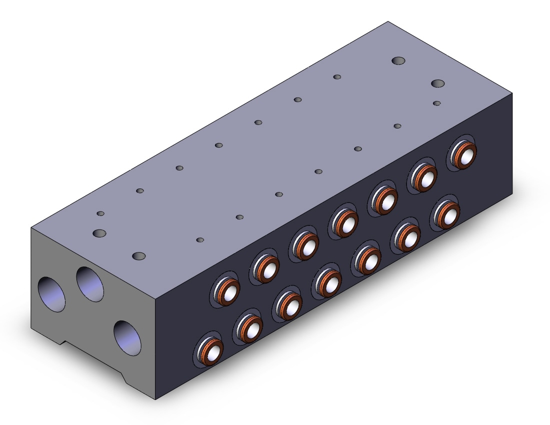 SMC SS5YJ7-42-07-N7T manifold, base mt, SS5YJ7 MANIFOLD SYJ7000 5/PORT