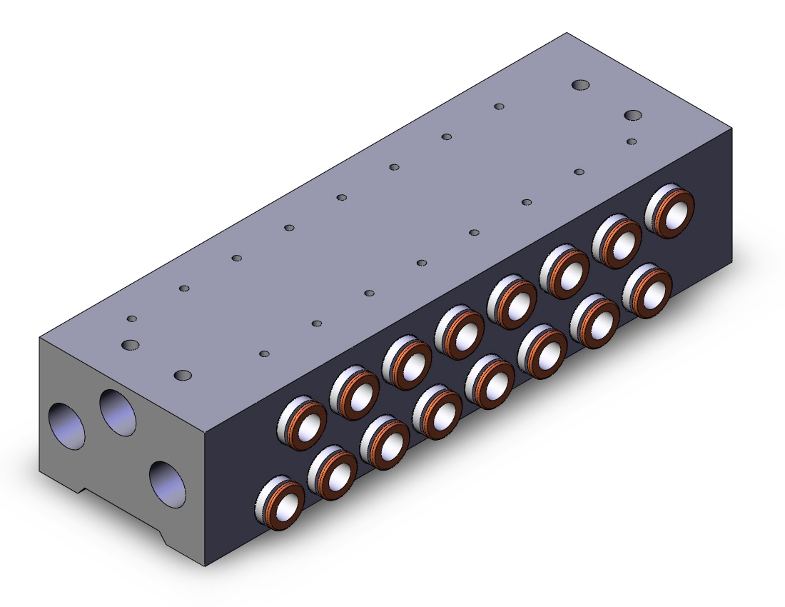 SMC SS5YJ7-42-08-N9 syj 5 port valve manifold, 4/5 PORT SOLENOID VALVE