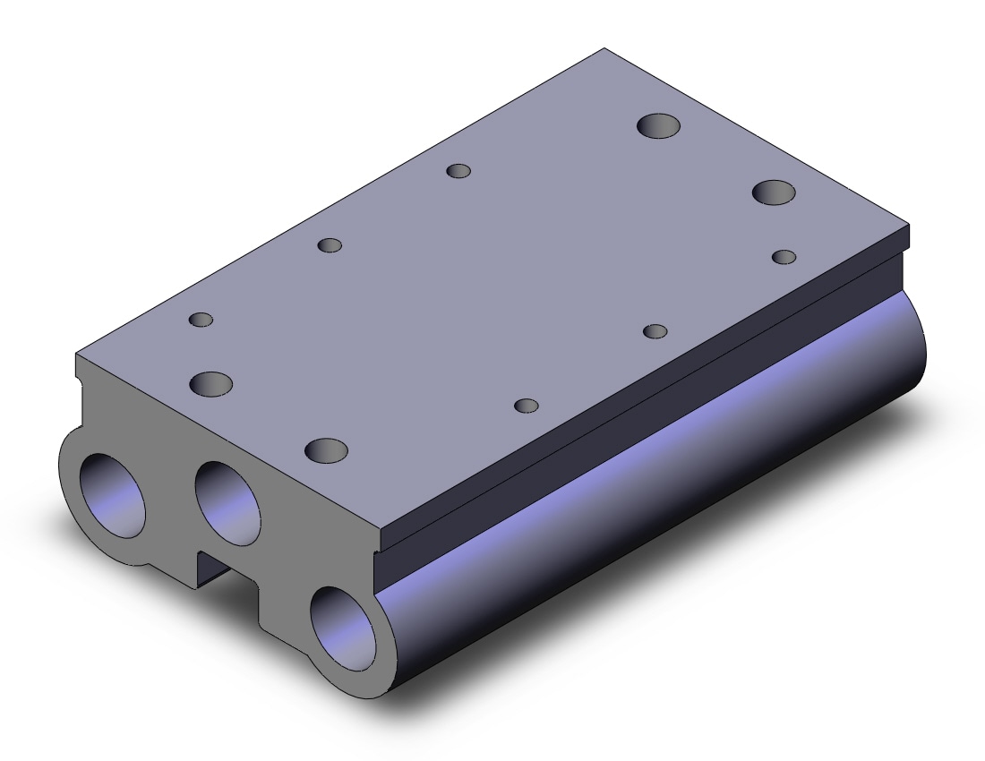 SMC SS5YJA7-20-03-00N manifold base, 4/5 PORT AIR-PILOTED VALVE