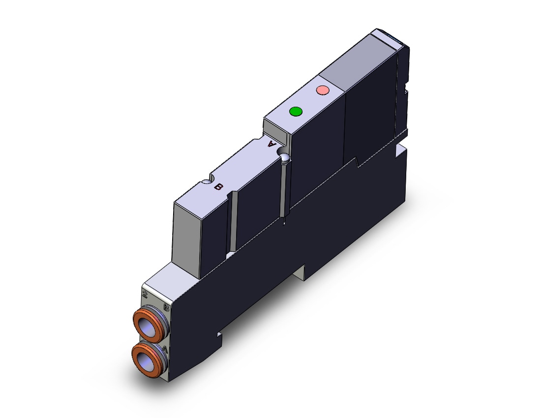 SMC SV1200K-5FU-C-N7 valve, cassette w/mfld block, SV1000 SOLENOID VALVE, 5-PORT