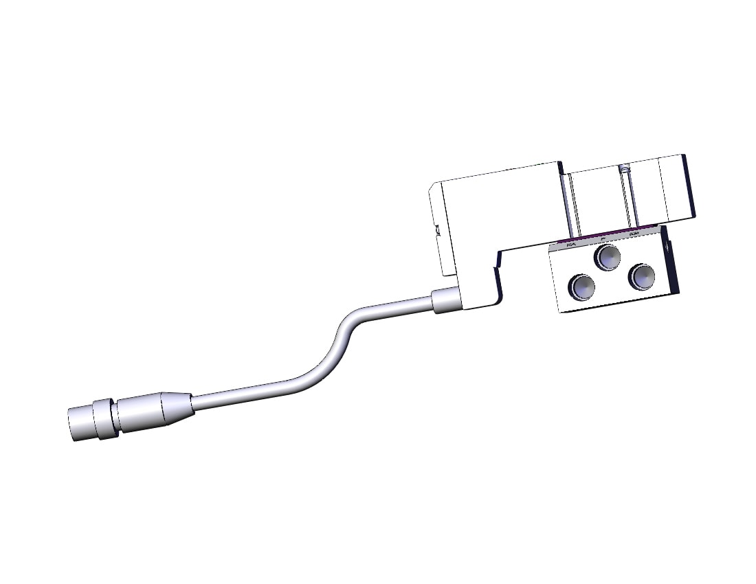 SMC SV1300-5W4U-01N valve, single, sub plate, SV1000 SOLENOID VALVE, 5-PORT