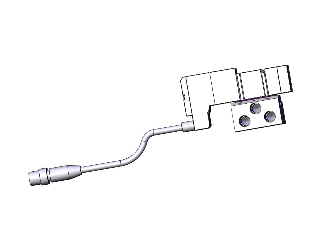 SMC SV1300R-5W1U-01 valve, single, sub plate, SV1000 SOLENOID VALVE, 5-PORT