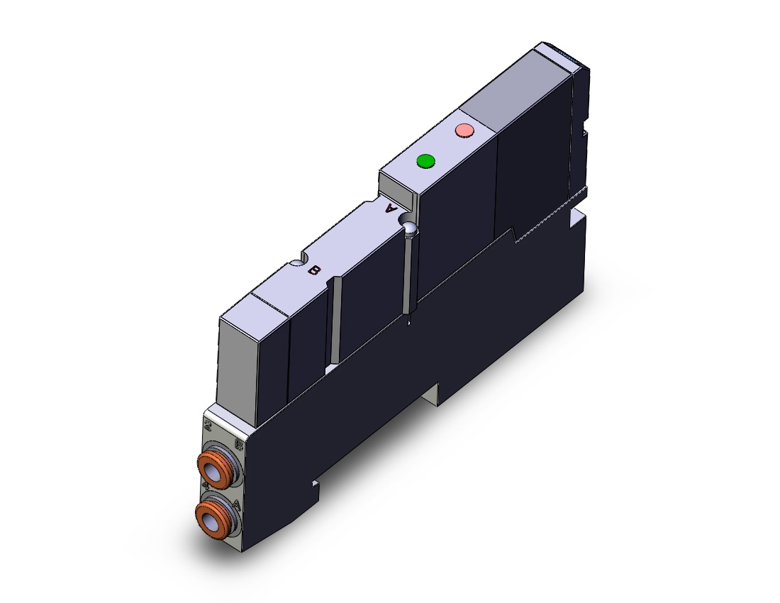 SMC SV1400-5FU-C-C4 valve, cassette w/mfld block, SV1000 SOLENOID VALVE, 5-PORT