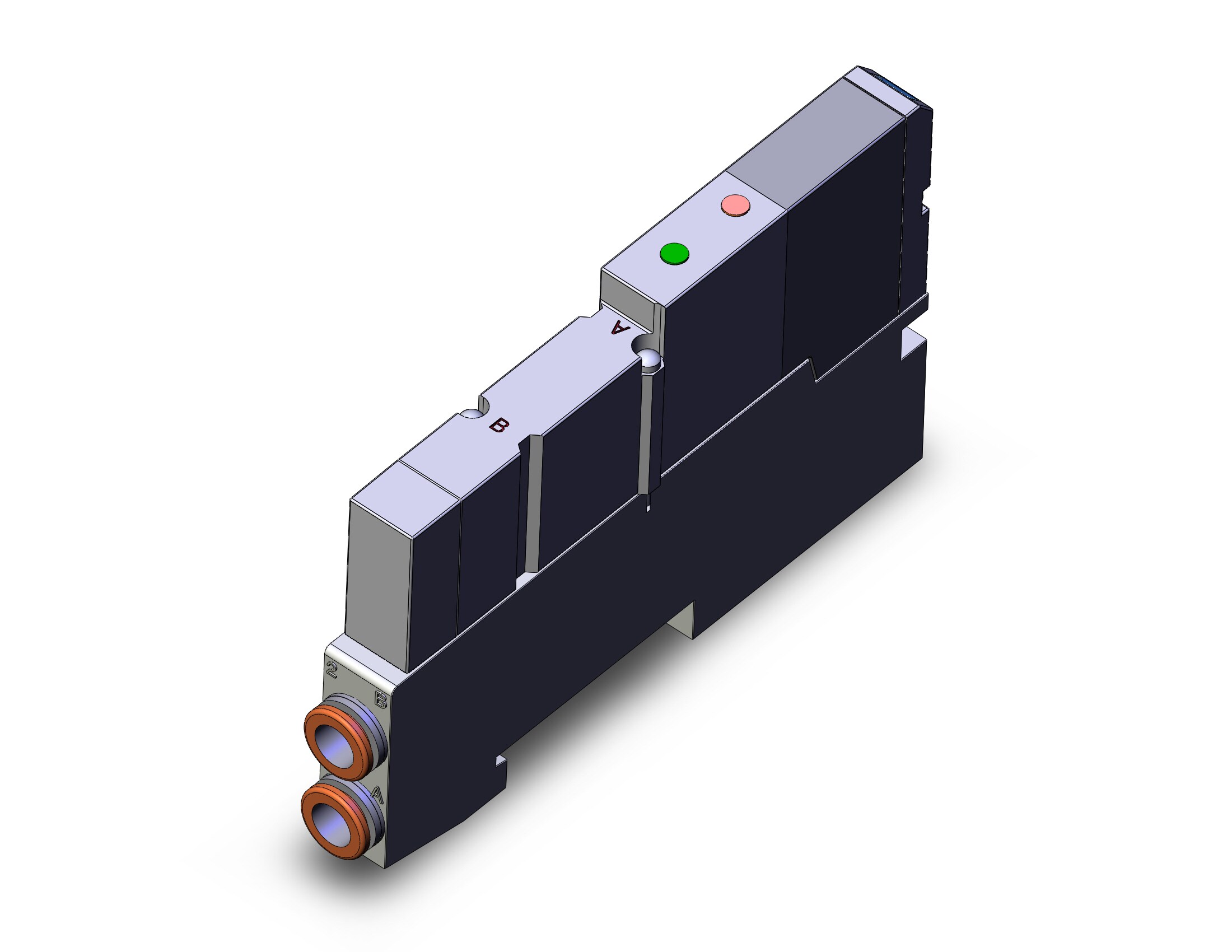 SMC SV1400-5FU-C-C6 valve, cassette w/mfld block, SV1000 SOLENOID VALVE, 5-PORT