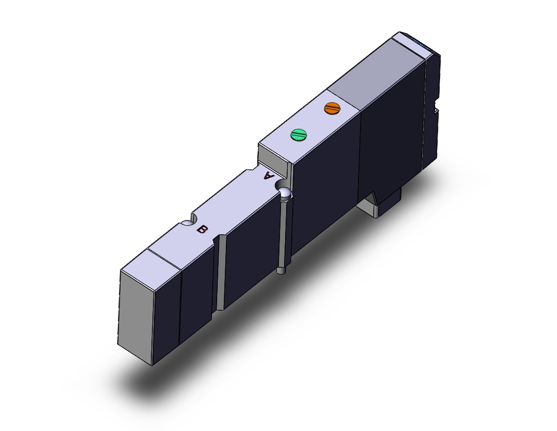 SMC SV1400K-5FUD valve, dbl sol, plug-in, SV1000 SOLENOID VALVE, 5-PORT