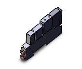 SMC SV1B00-5FU-C-C6 valve, cassette w/mfld block, SV1000 SOLENOID VALVE, 5-PORT