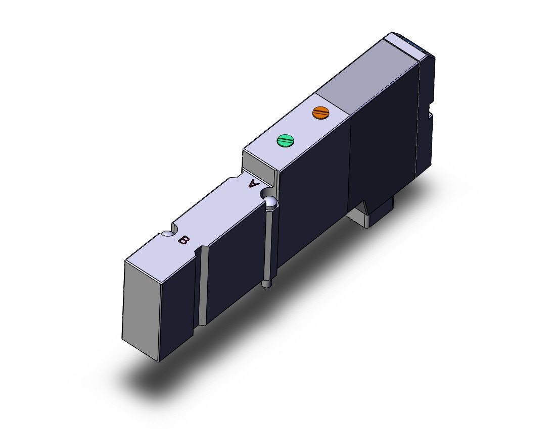 SMC SV1C00K-5FUD valve, dbl sol, plug-in, SV1000 SOLENOID VALVE, 5-PORT