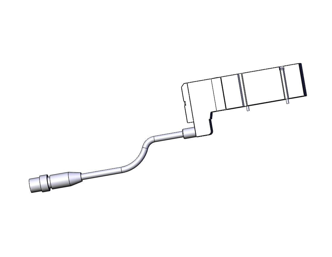 SMC SV2100-5W3U valve, sgl sol, plug-in, SV2000 SOLENOID VALVE, 5-PORT