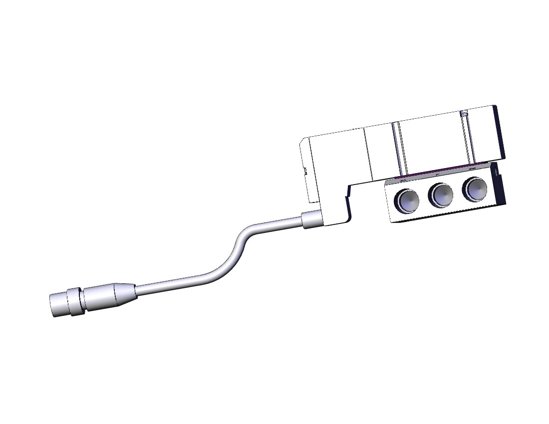 SMC SV2100-6W1U-02N valve, sgl solk plug-in, SV2000 SOLENOID VALVE, 5-PORT