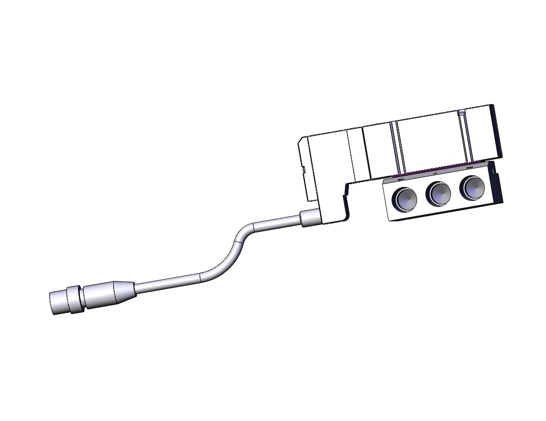 SMC SV2200-5W3U-02 valve, dbl sol, sub plate, SV2000 SOLENOID VALVE, 5-PORT