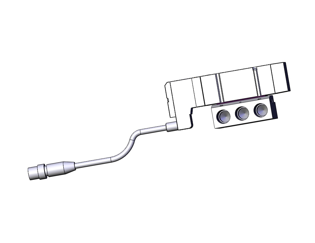 SMC SV2300-5W2U-02F valve, dbl sol, plug-in, SV2000 SOLENOID VALVE, 5-PORT