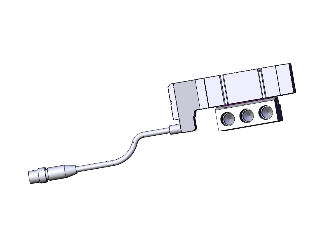 SMC SV2A00-5W1U-02 valve, dbl sol, plug-in, SV2000 SOLENOID VALVE, 5-PORT