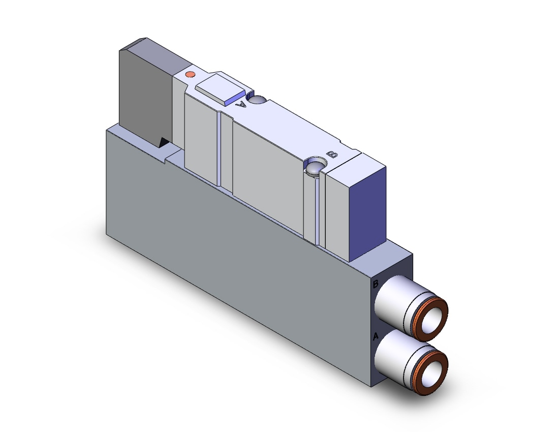 SMC SV3100-5FU-TS-C10 2 position single solenoid, 4/5 PORT SOLENOID VALVE