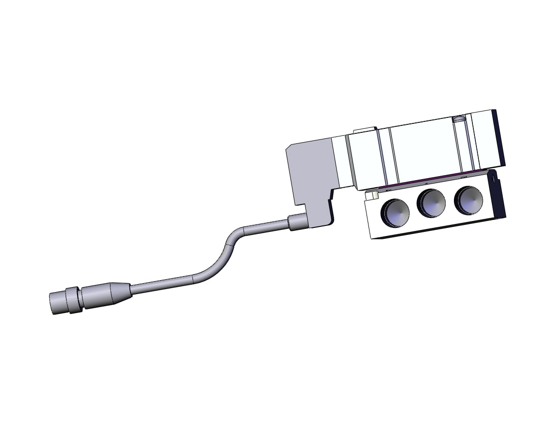 SMC SV3100-5W1U-03F valve w/subplate, SV3000 SOLENOID VALVE