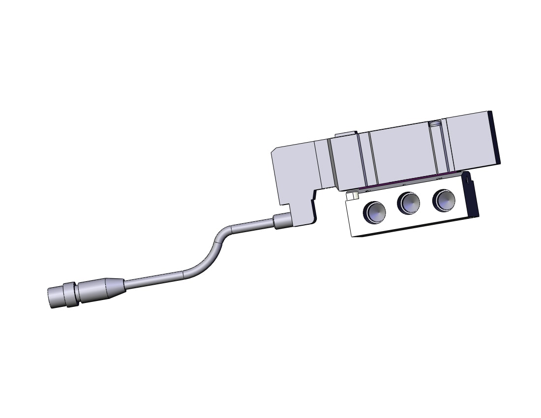 SMC SV3400R-5W1U-02N valve, with subplate, SV3000 SOLENOID VALVE