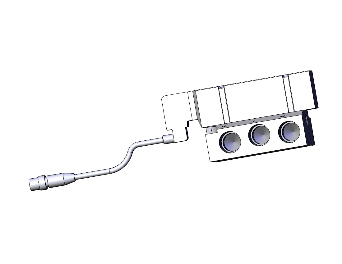 SMC SV4200-5W1U-04 valve, dbl sol, plug-in, SV4000 SOLENOID VALVE