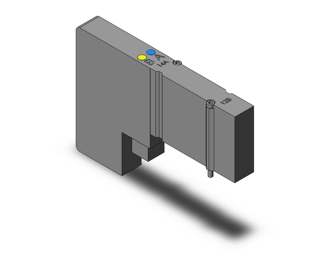 SMC SY3200-5U1-B valve, dbl sol, NEW SY3000 VALVE