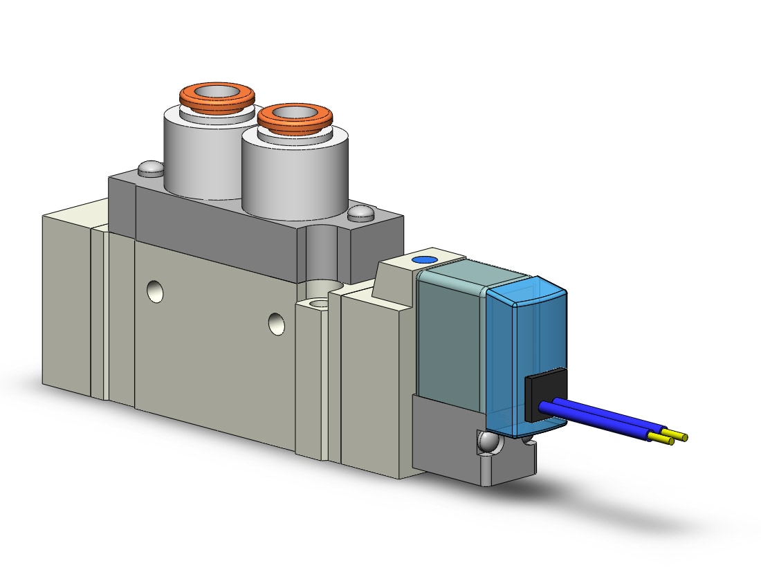 SMC SY5120-1HZ-C6 valve, sgl sol, body pt (ac), SY5000 SOL/VALVE, RUBBER SEAL***