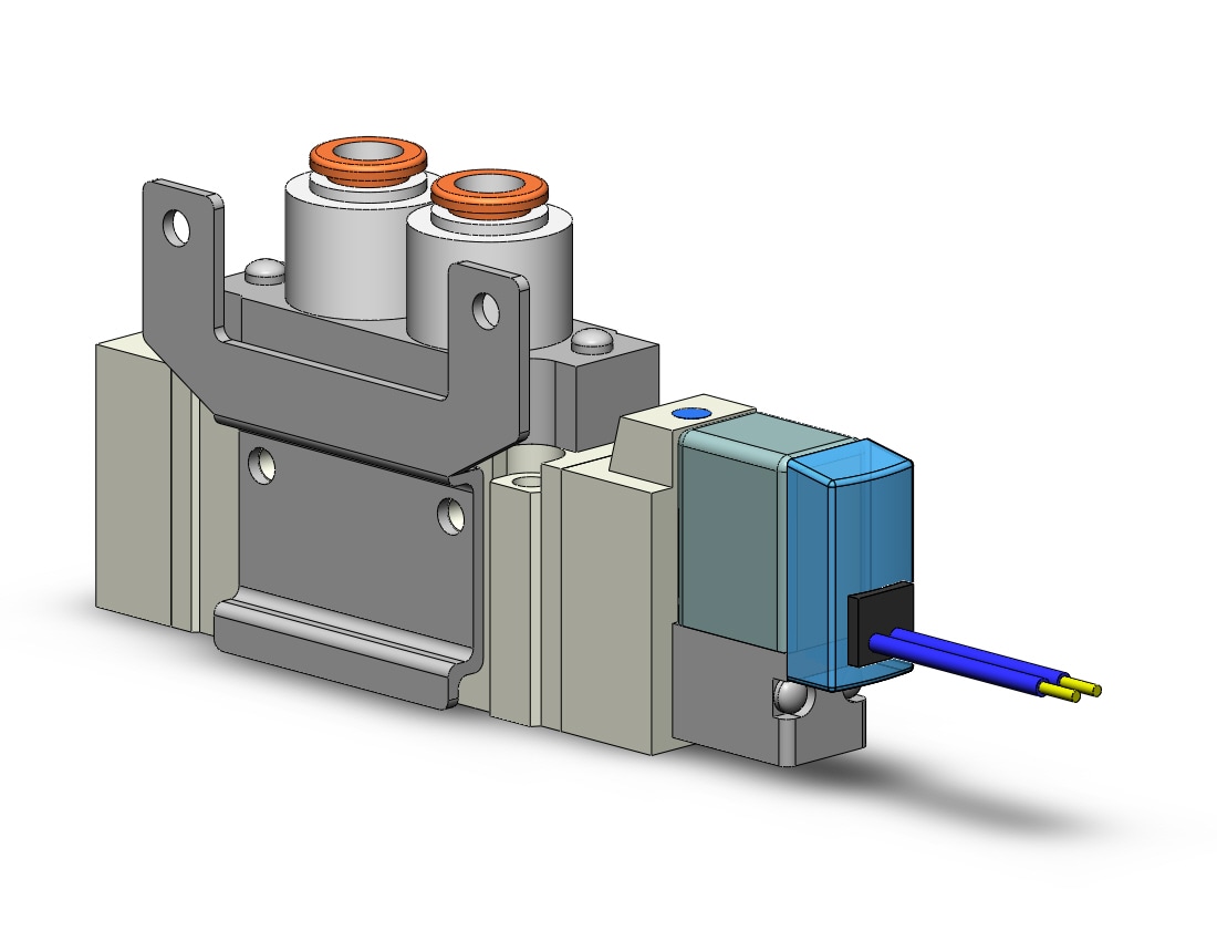 SMC SY5120-5G-C6-F2 valve, sgl sol, body pt (dc), SY5000 SOL