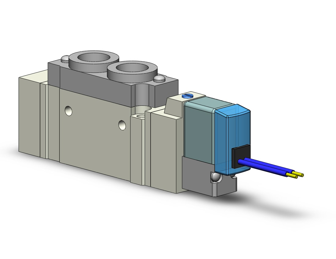 SMC SY5120-5HD-01 valve, sgl sol, body pt (dc), SY5000 SOL/VALVE, RUBBER SEAL***