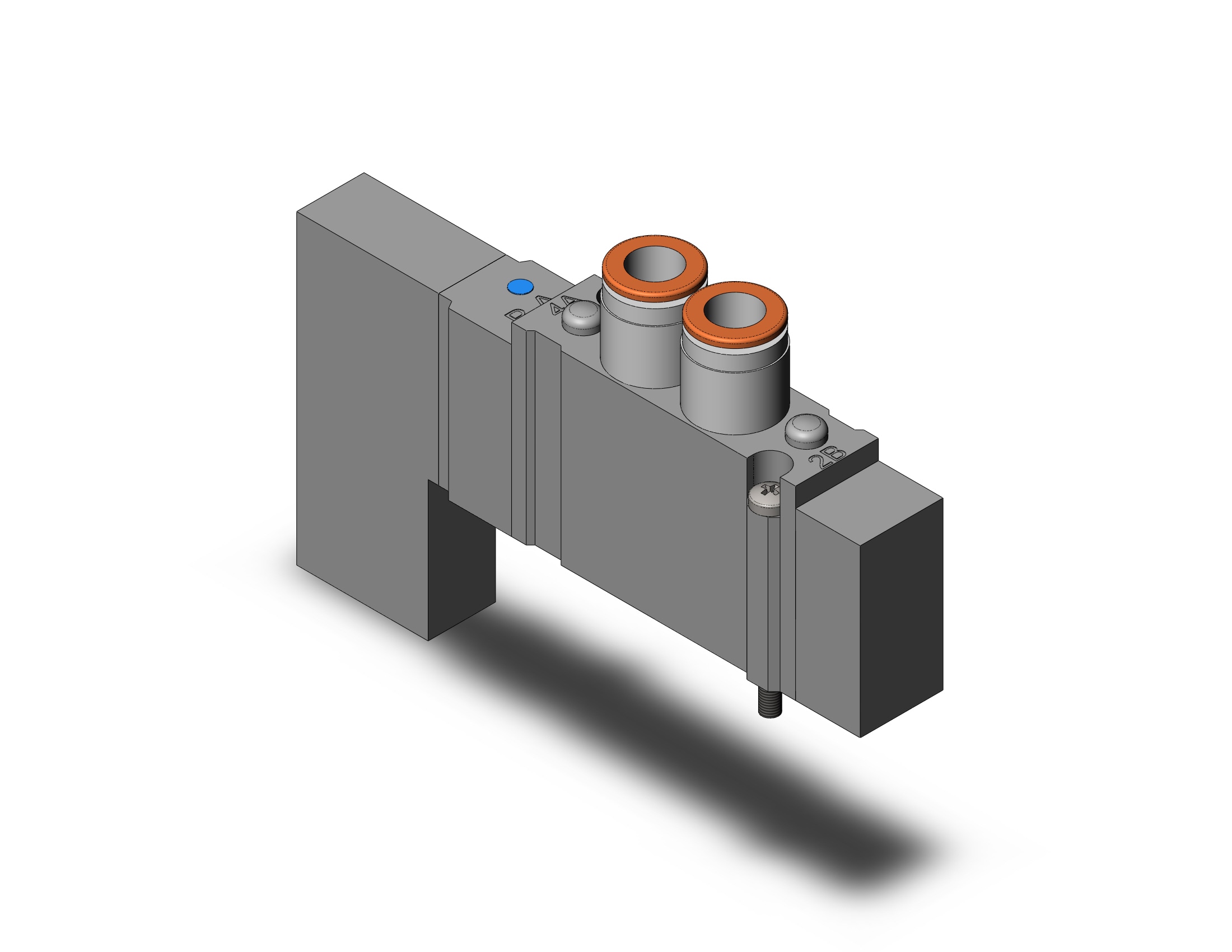 SMC SY5130-5U1-C8 valve, sol, SY5000 SOL/VALVE, RUBBER SEAL