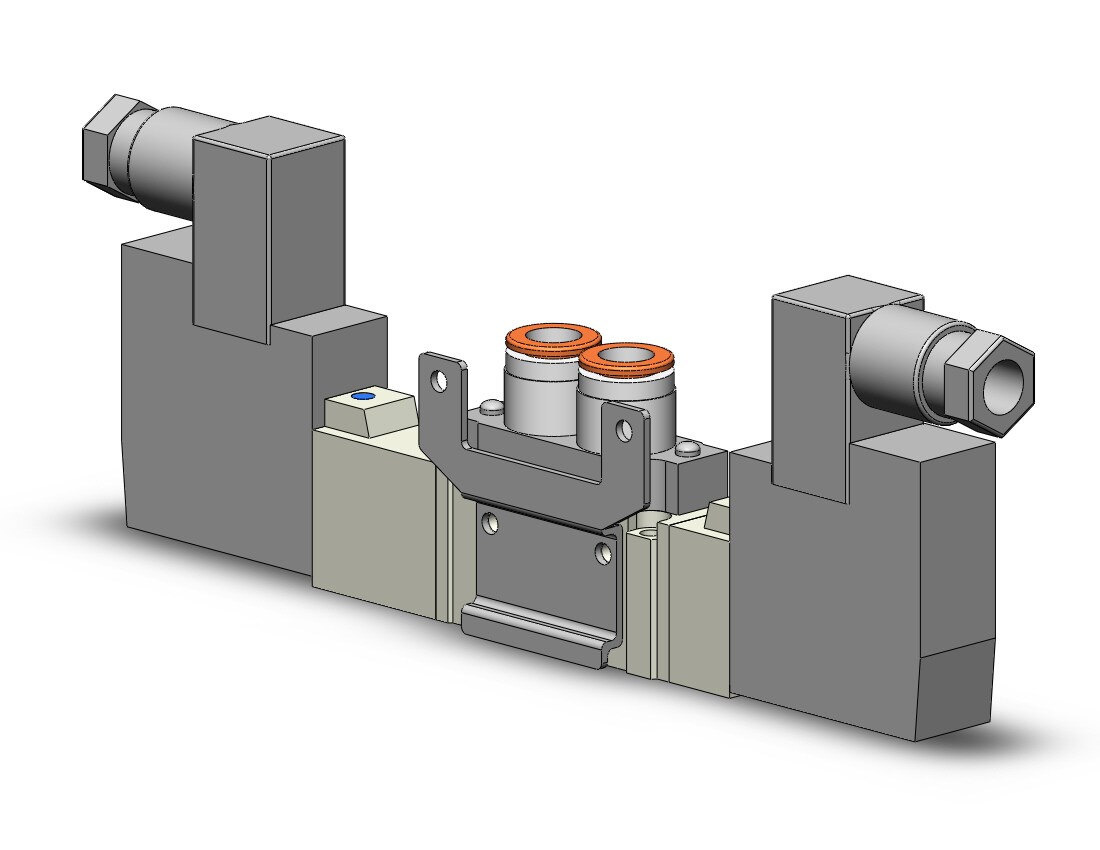 SMC SY5320-5DZ-C8-F2 valve, dbl sol, body pt, din, SY5000 SO