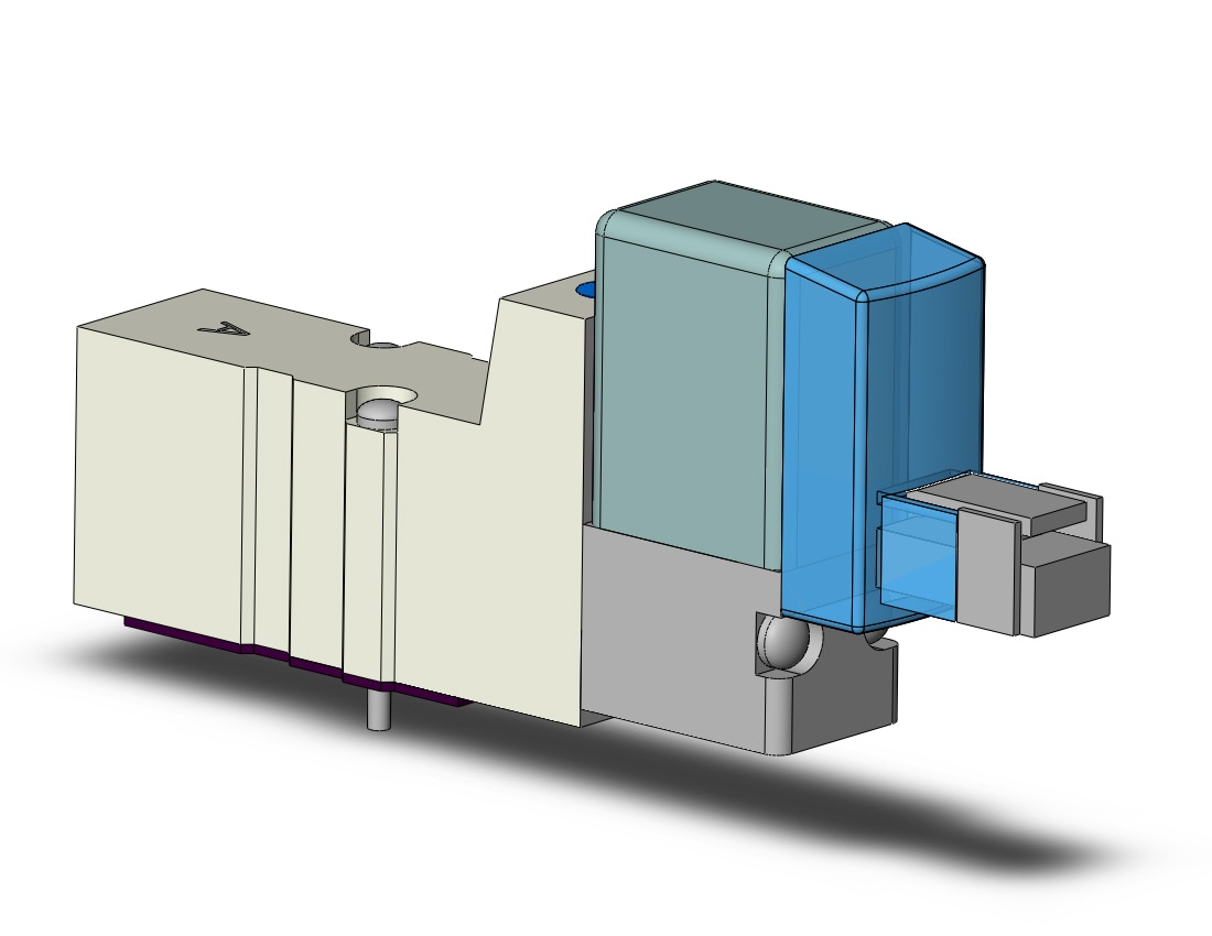 SMC SYJ3140-5LNZ-Q valve, sgl sol, base mt, SYJ3000 SOL VALVE 4/5 PORT***