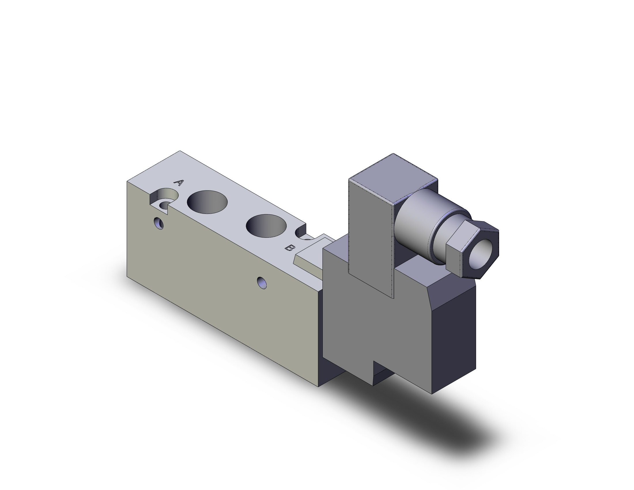 SMC SYJ7120-5DZ-01 valve, sgl sol, body pt, SYJ7000 SOLENOID VALVE 5/PORT***