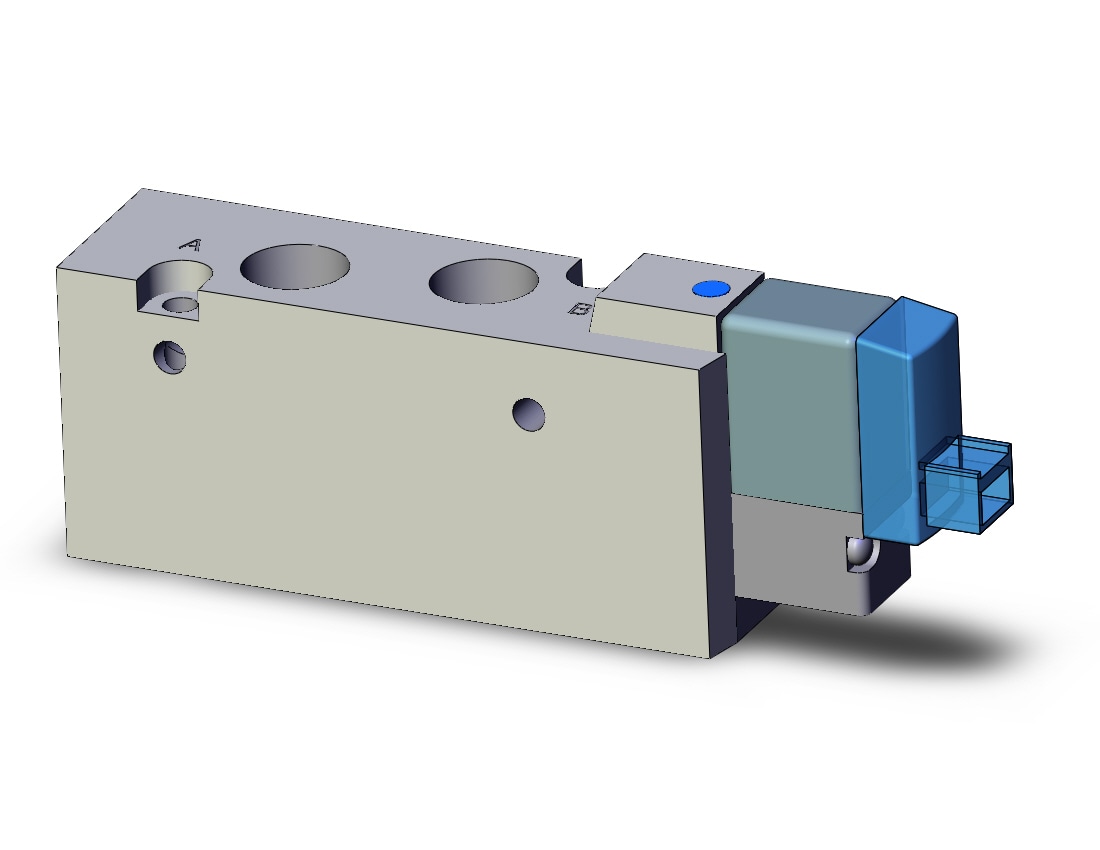 SMC SYJ7120-5LOS-01 valve, sgl sol, body pt (dc), SYJ7000 SOLENOID VALVE 5/PORT***