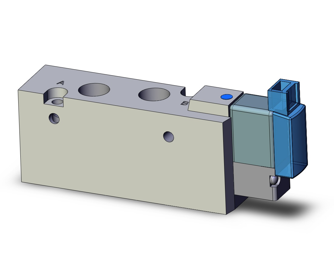 SMC SYJ7123-5MOZ-01F valve, sgl sol, body pt (dc), SYJ7000 SOLENOID VALVE 5/PORT***