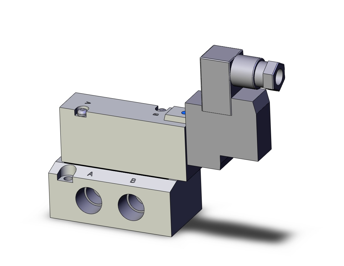 SMC SYJ7140-5DZ-02T valve, sgl sol, base mt, SYJ7000 SOLENOID VALVE 5/PORT***