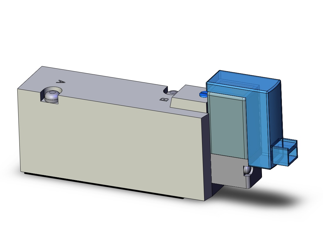 SMC SYJ7143-3LOZD valve, sgl sol, base mt, SYJ7000 SOLENOID VALVE 5/PORT***