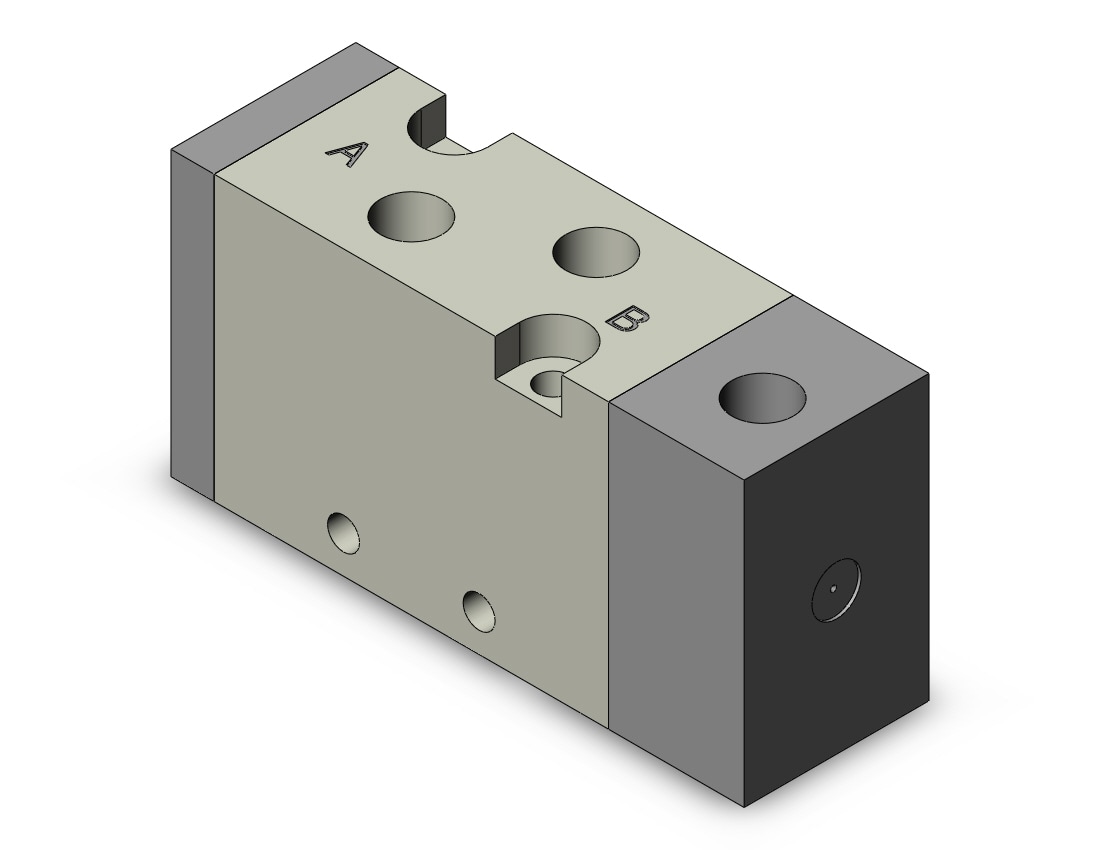 SMC SYJA5120-M5 valve, air pilot, SYJ5000 SOLENOID VALVE 5/PORT