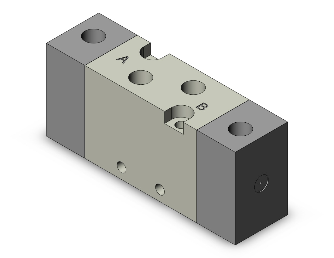 SMC SYJA5220-M5 valve, air pilot, SYJ5000 SOLENOID VALVE 5/PORT